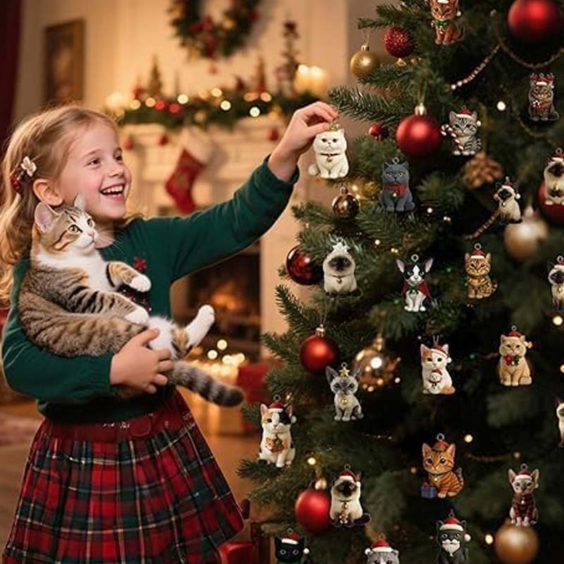Schnurrmas™ - adventskalender gevuld met 24 feestelijke kattenfiguren